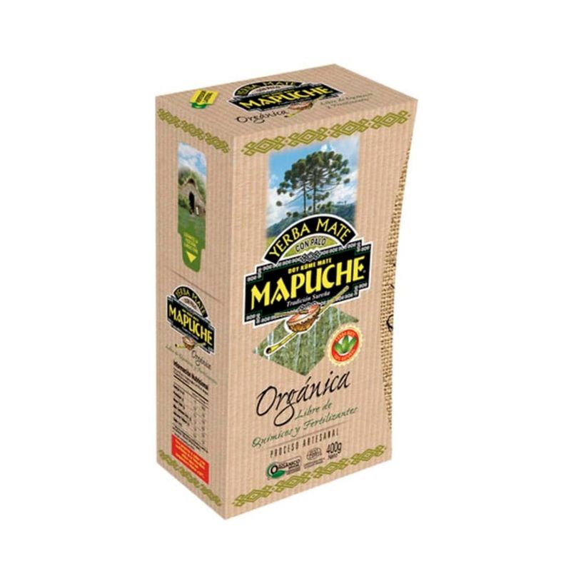 GENERICO - Yerba Mate con Palo Organica Mapuche 400 G