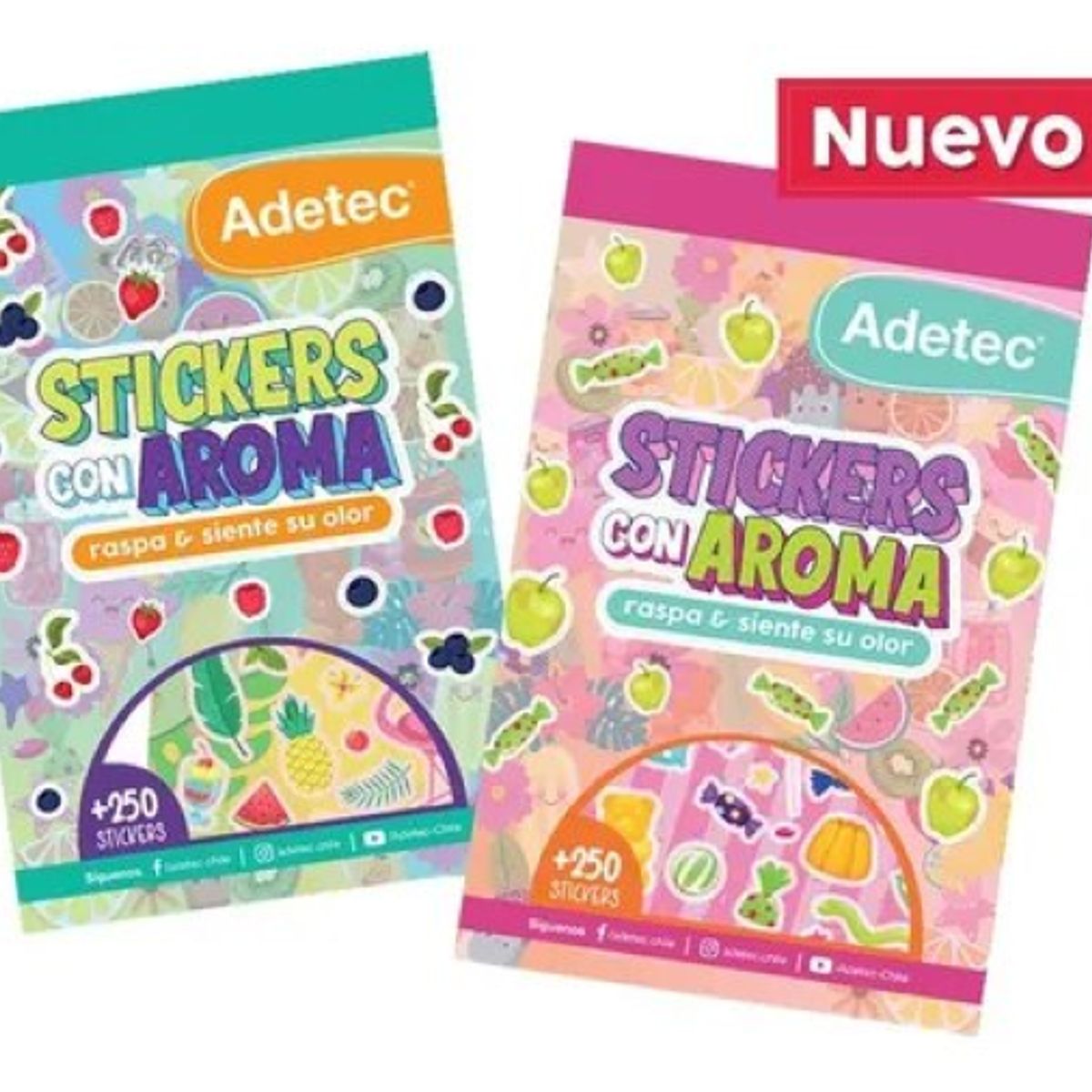 ADETEC - Block Stickers Con Aromas +250 Stickers - 850