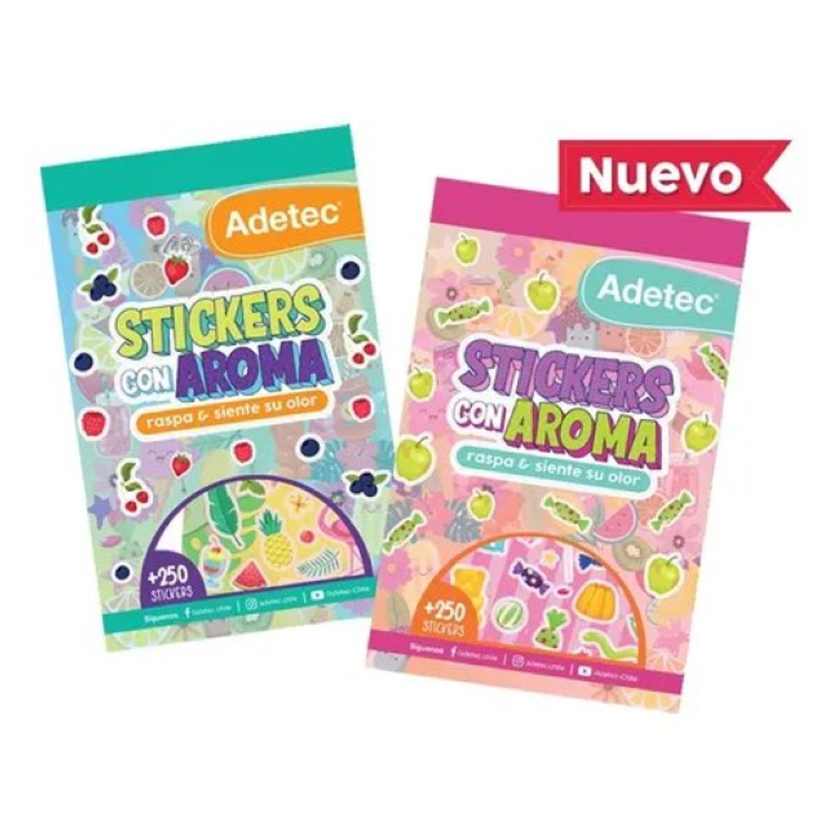 ADETEC - Block Stickers Con Aromas +250 Stickers - 850