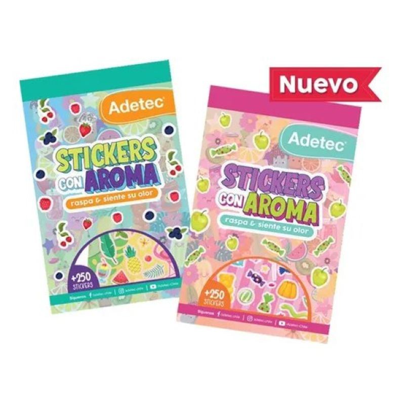 ADETEC - Block Stickers Con Aromas +250 Stickers - 850