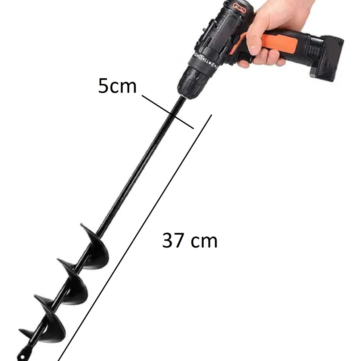GENERICO - Brocas Ahoyador Plantar Jardín Para Taladro Común 5x37