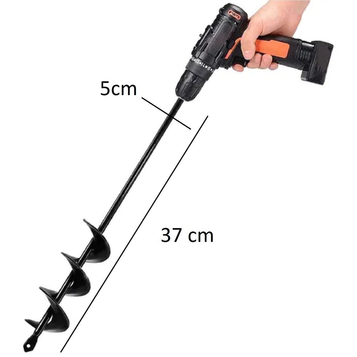 GENERICO - Brocas Ahoyador Plantar Jardín Para Taladro Común 5x37
