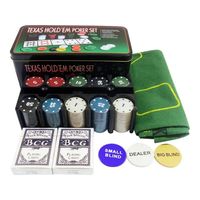 Set Poker Juego De Mesa 200 Fichas Naipes Fichas Poker