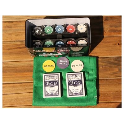 Imagen 2 del producto Set Poker Juego De Mesa 200 Fichas Naipes Fichas Poker