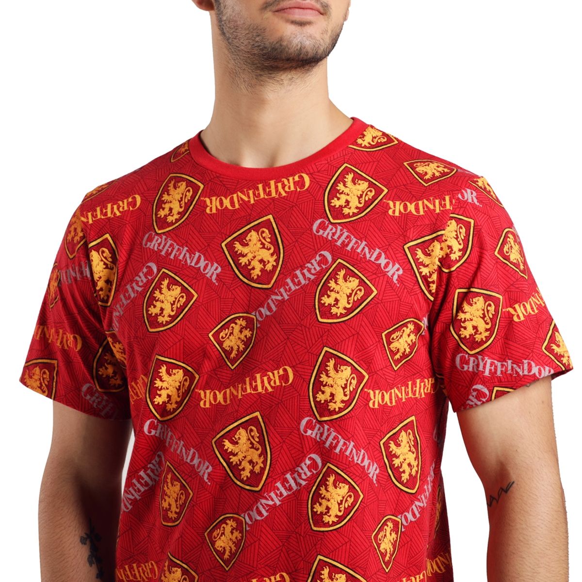 TOP - Pijama Algodón Hombre Verano Gryffindor C3 Top