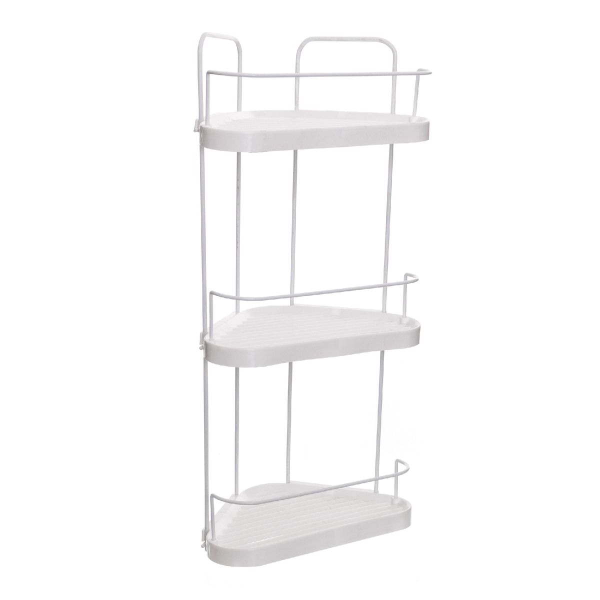 METALTRU - Esquinero para ducha 3 niveles blanco