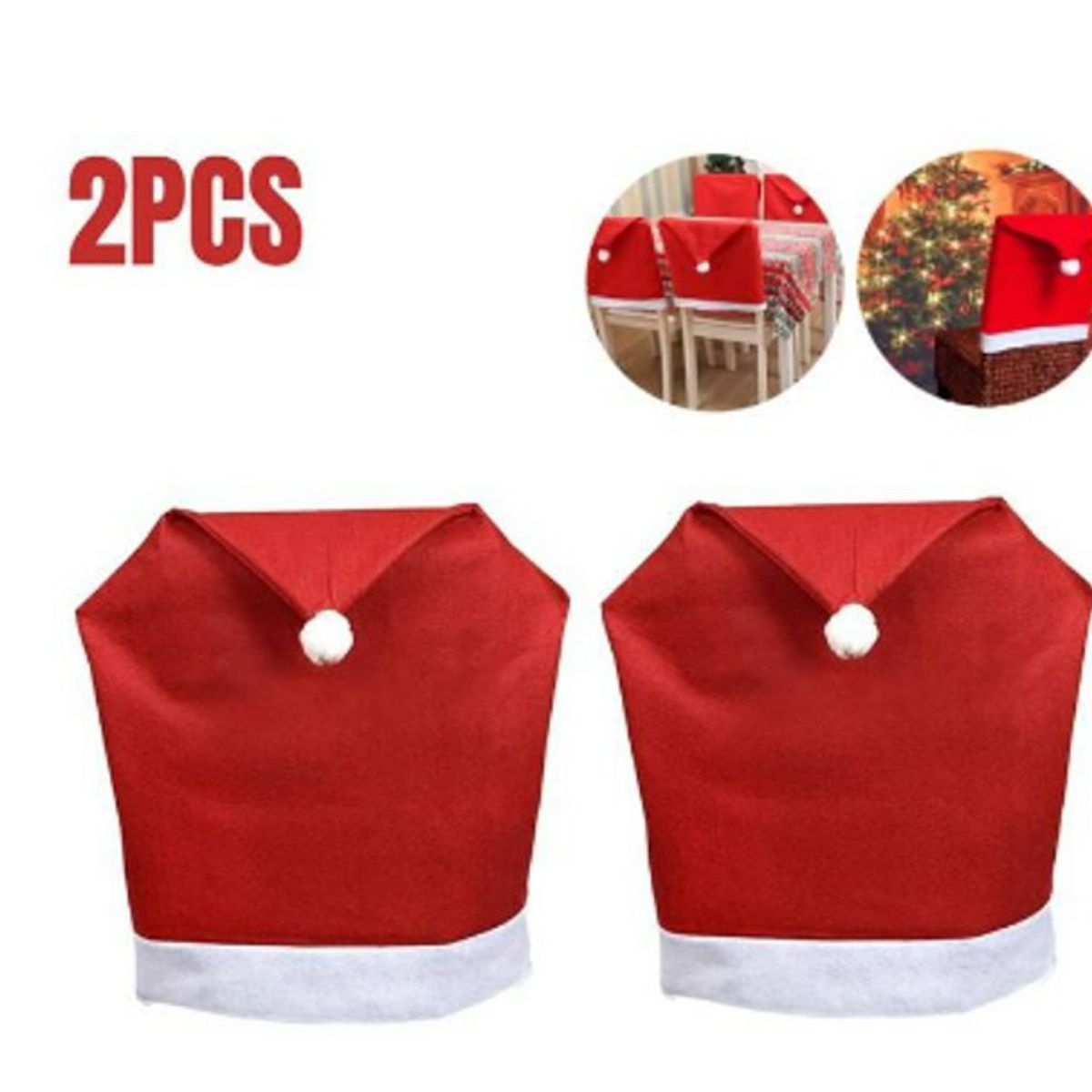 GENERICO - Set Pack 02 Fundas De Navidad Forro Para Silla