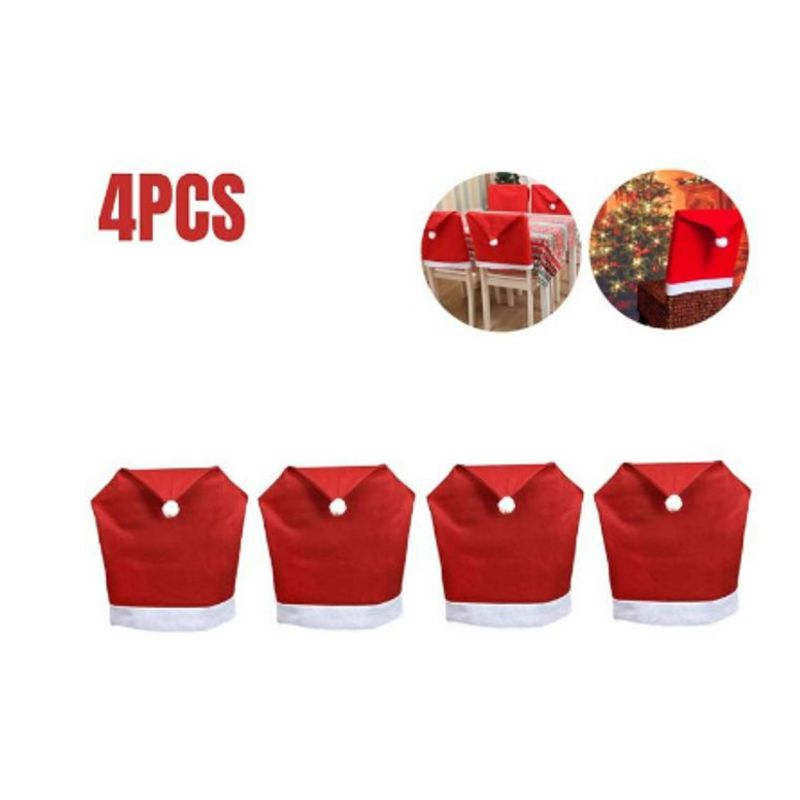 GENERICO - Set Pack 04 Fundas De Navidad Forro Para Silla