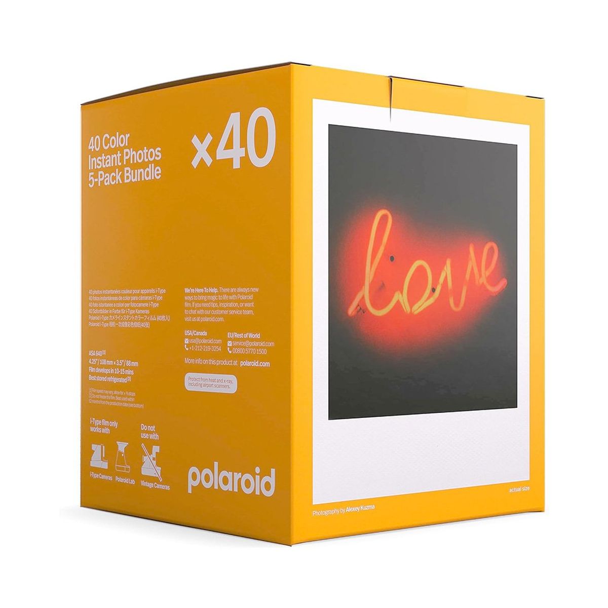 POLAROID - Papel fotográfico Polaroid Color I-type 40 exposiciones