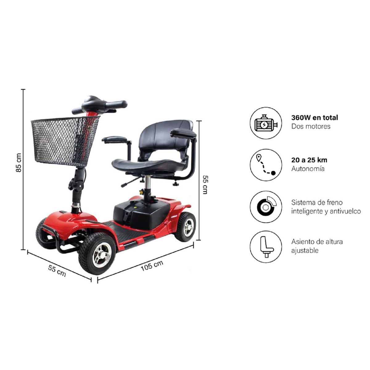 FIRST CARE - SCOOTER ELÉCTRICO PRO S1