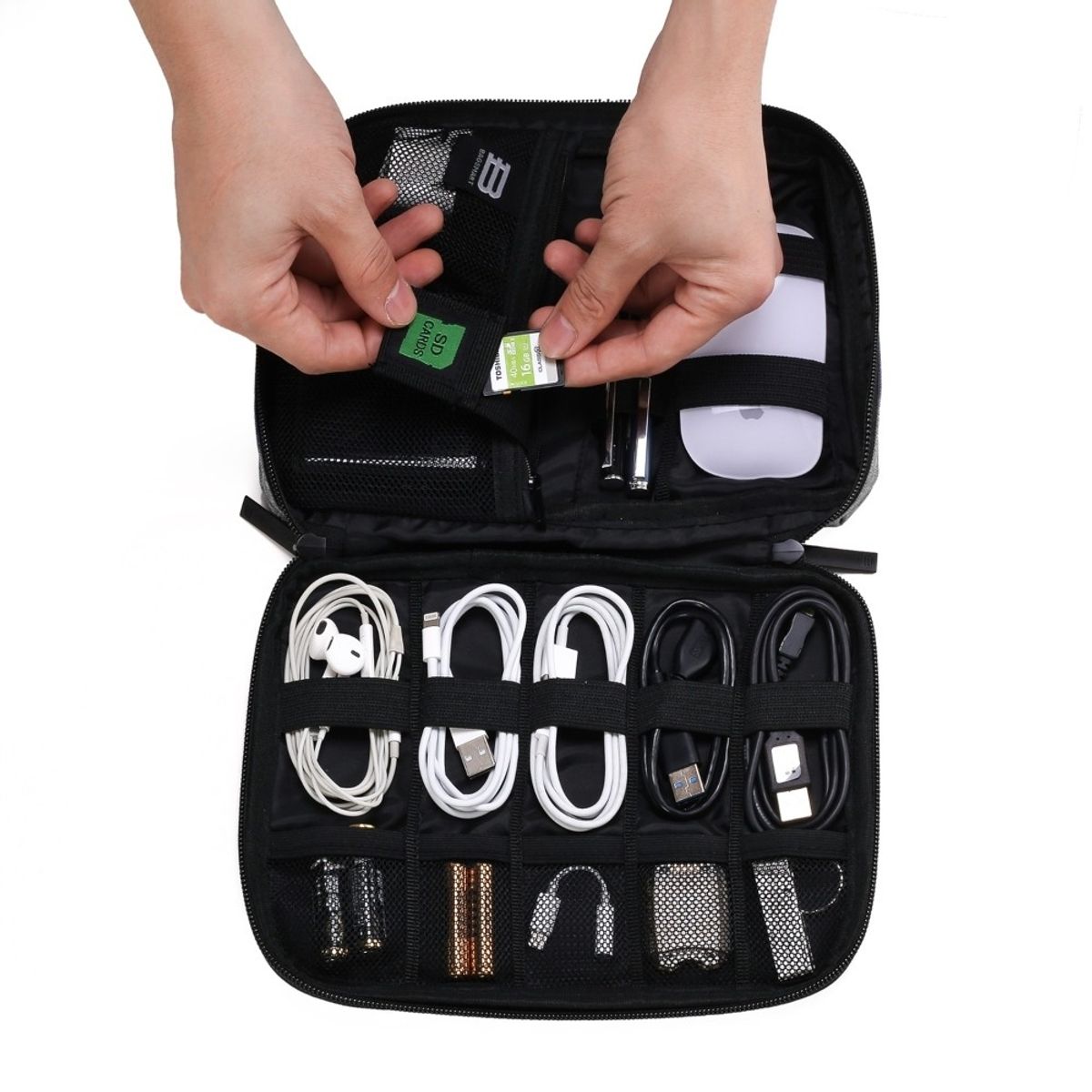 BAGSMART - Bagsmart Organizador POMONA accesorios electrónicos- Gris