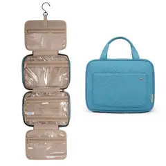 BAGSMART - - Neceser kit de viaje con gancho- Turquesa