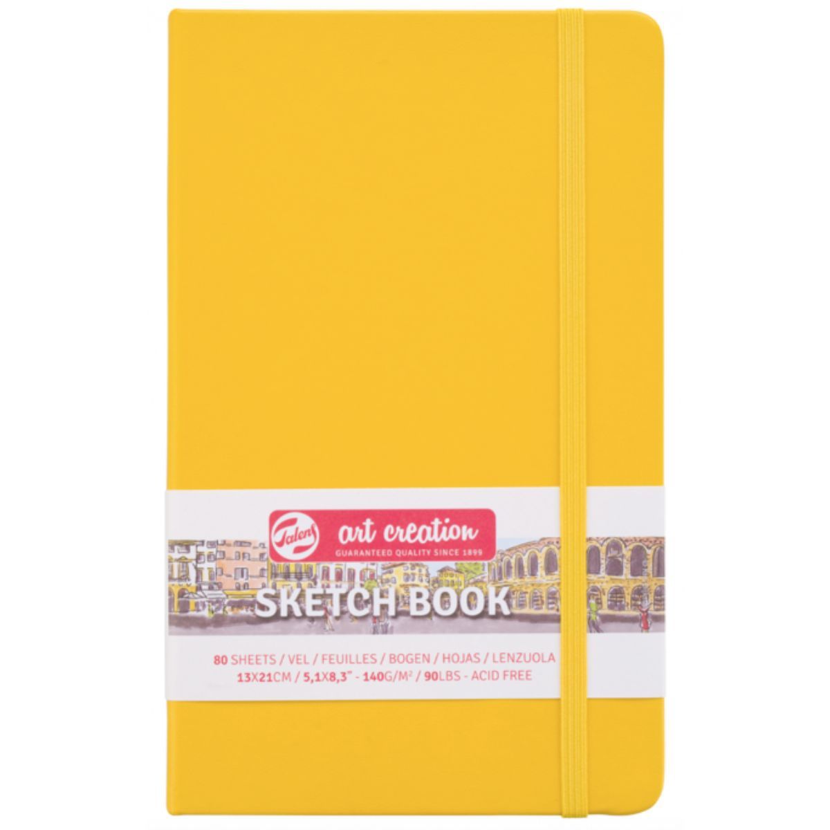 ART CREATION - Libreta Art Creation Amarillo Dorado 13x21cm 140gr 80hjas.
