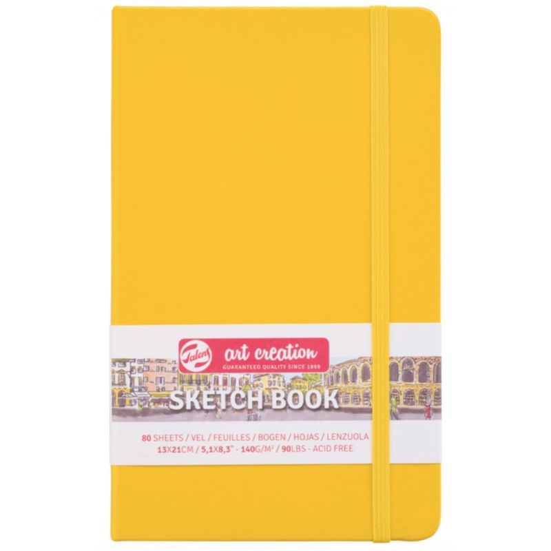 ART CREATION - Libreta Art Creation Amarillo Dorado 13x21cm 140gr 80hjas.
