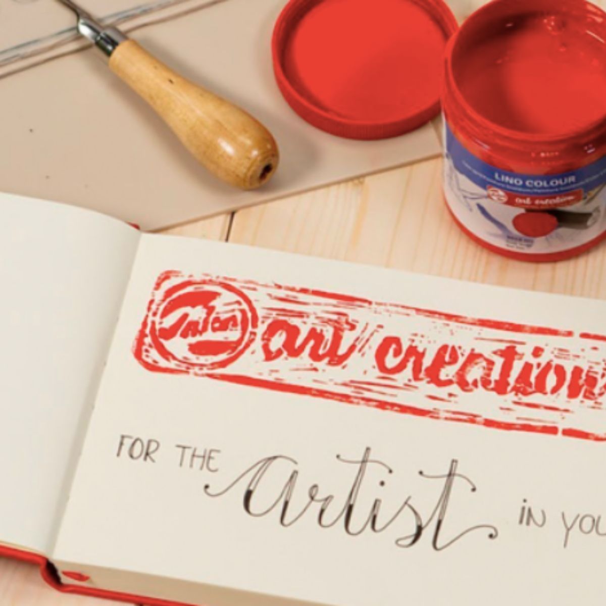 ART CREATION - Libreta Art Creation Roja 21x14,8cm 140gr 80hjas.