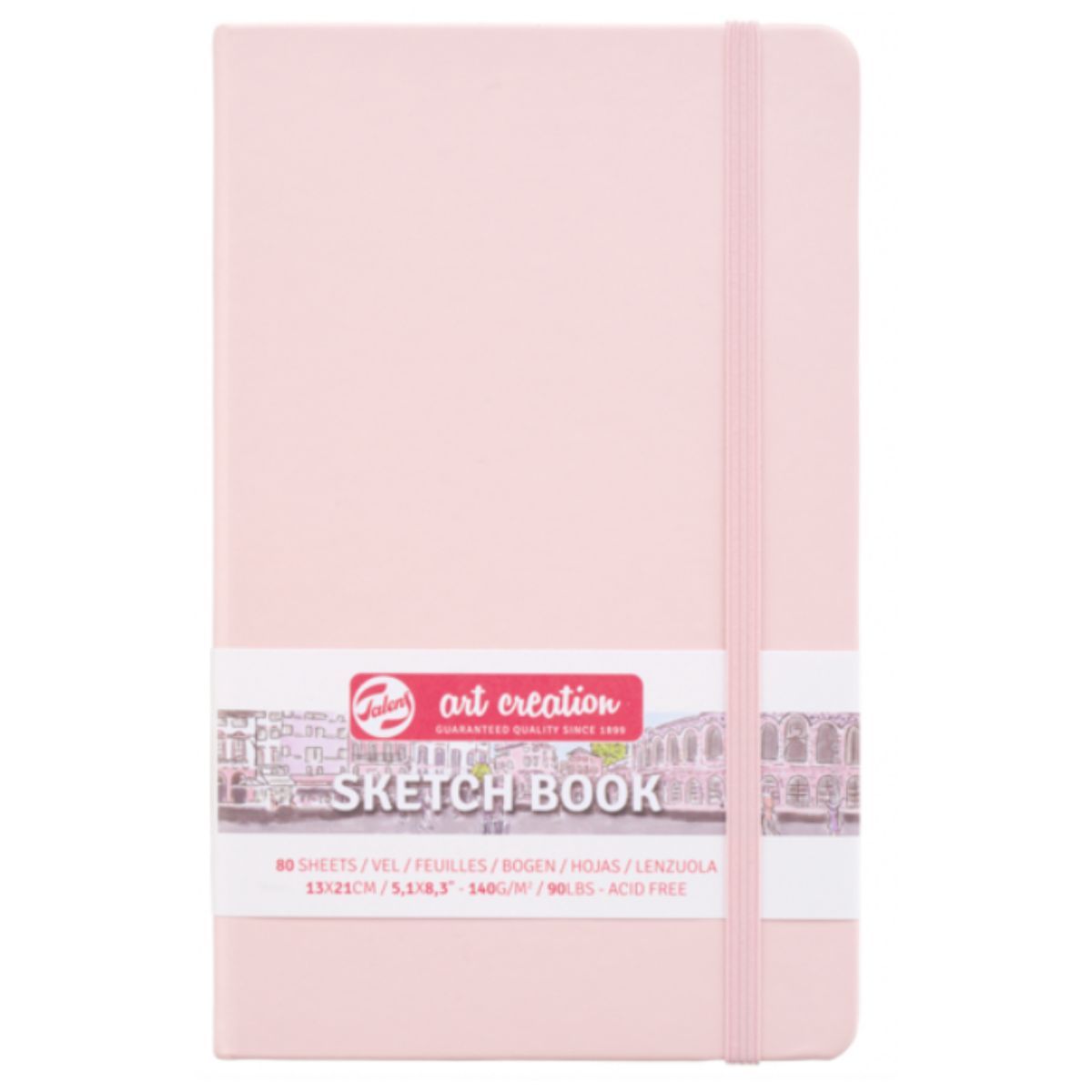 ART CREATION - Libreta Art Creation Rosa Pastel 13x21cm 140gr 80hjas.