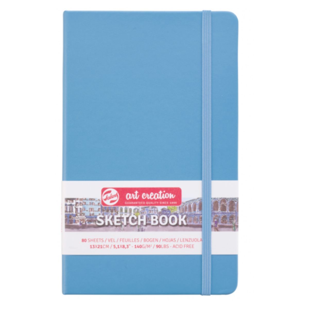 ART CREATION - Libreta Art Creation Azul Lago 13x21cm 140gr 80hjas.