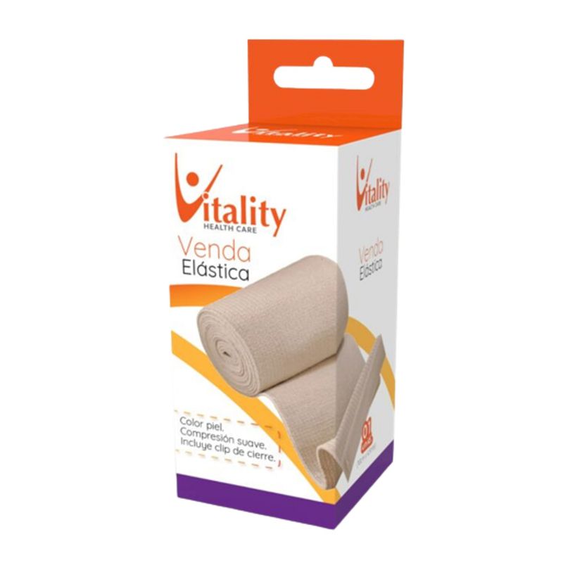 GENERICO - VENDA ELÁSTICA COLOR PIEL 10 CM X 4,5 M – VITALITY