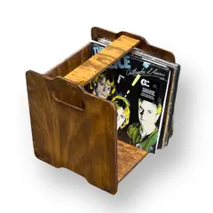 ENTORNO ESTUDIOS - Cajón Apilable Para Vinilos Encina