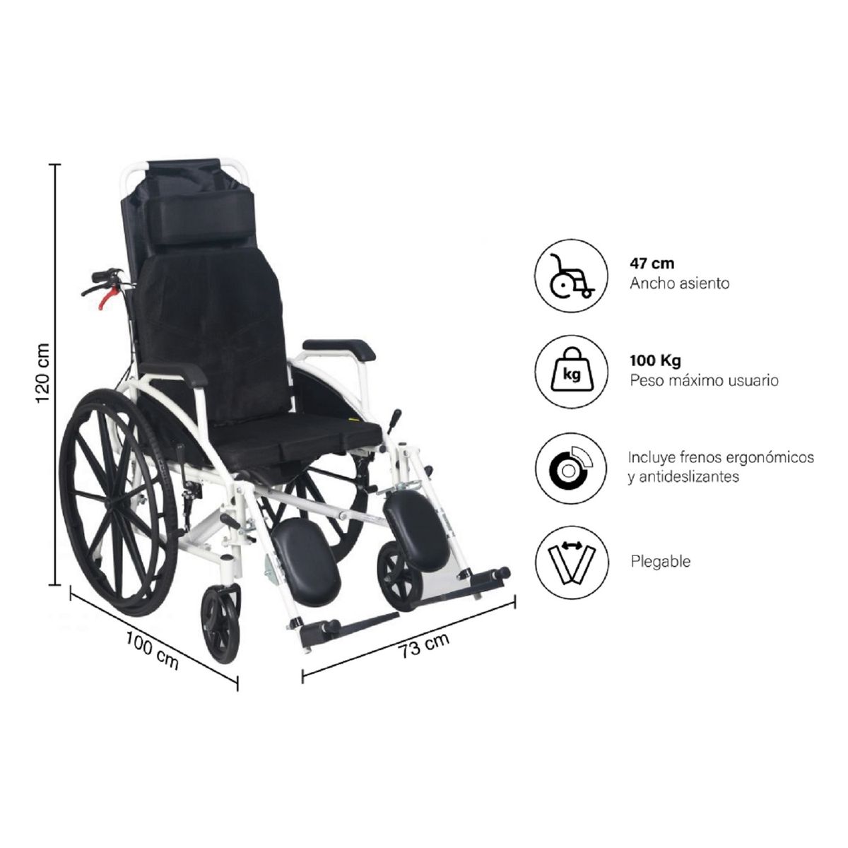 FIRST CARE - SILLA DE RUEDAS NEUROLÓGICA PREMIUM