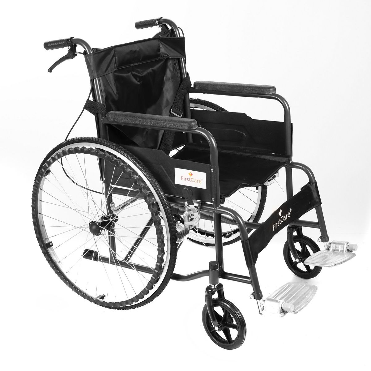 FIRST CARE - SILLA DE RUEDAS STANDARD PLEGABLE NEGRO