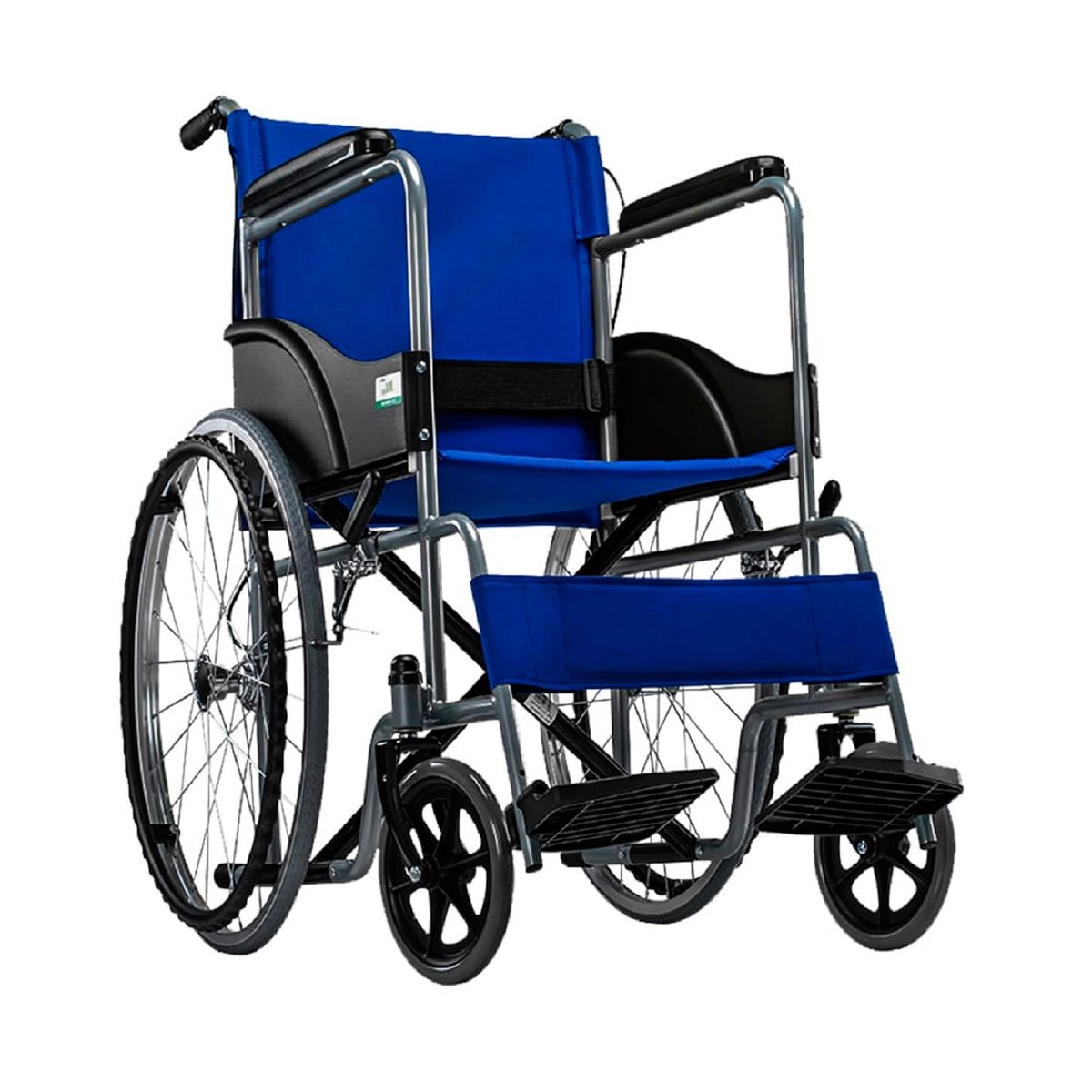 FIRST CARE - SILLA DE RUEDAS STANDARD PLEGABLE AZUL
