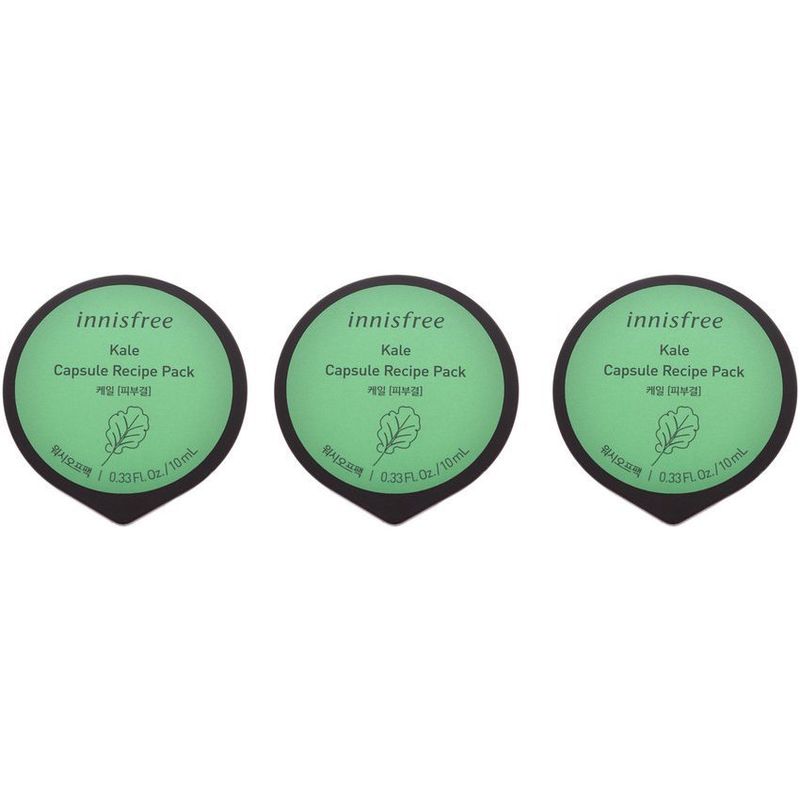 INNISFREE - Pack Mascarilla Lavable Kale Capsule Innisfree 10ml