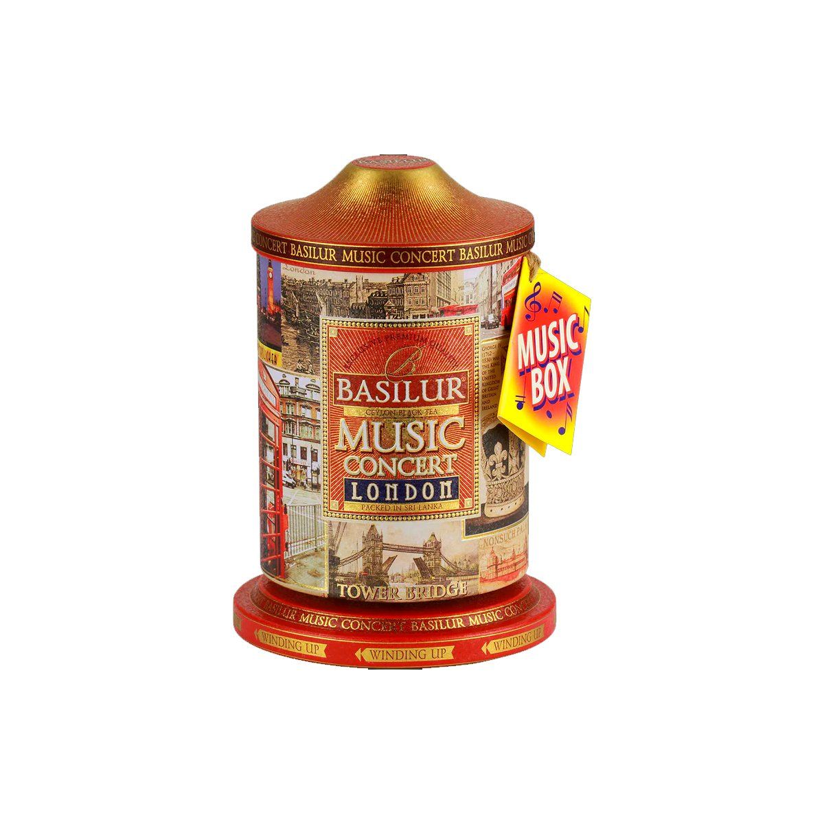 BASILUR - Te Negro Chocolate Basilur Carrusel Musical London 20 Bolsas BASILUR