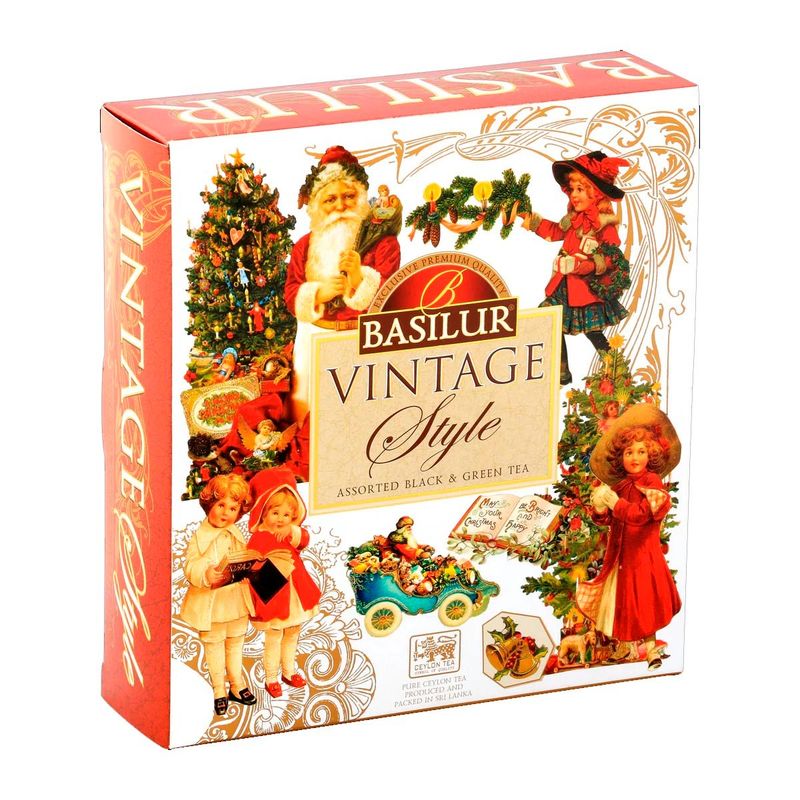 BASILUR - Te Verde Negro Basilur Vintage Style Caja 40 Bolsas
