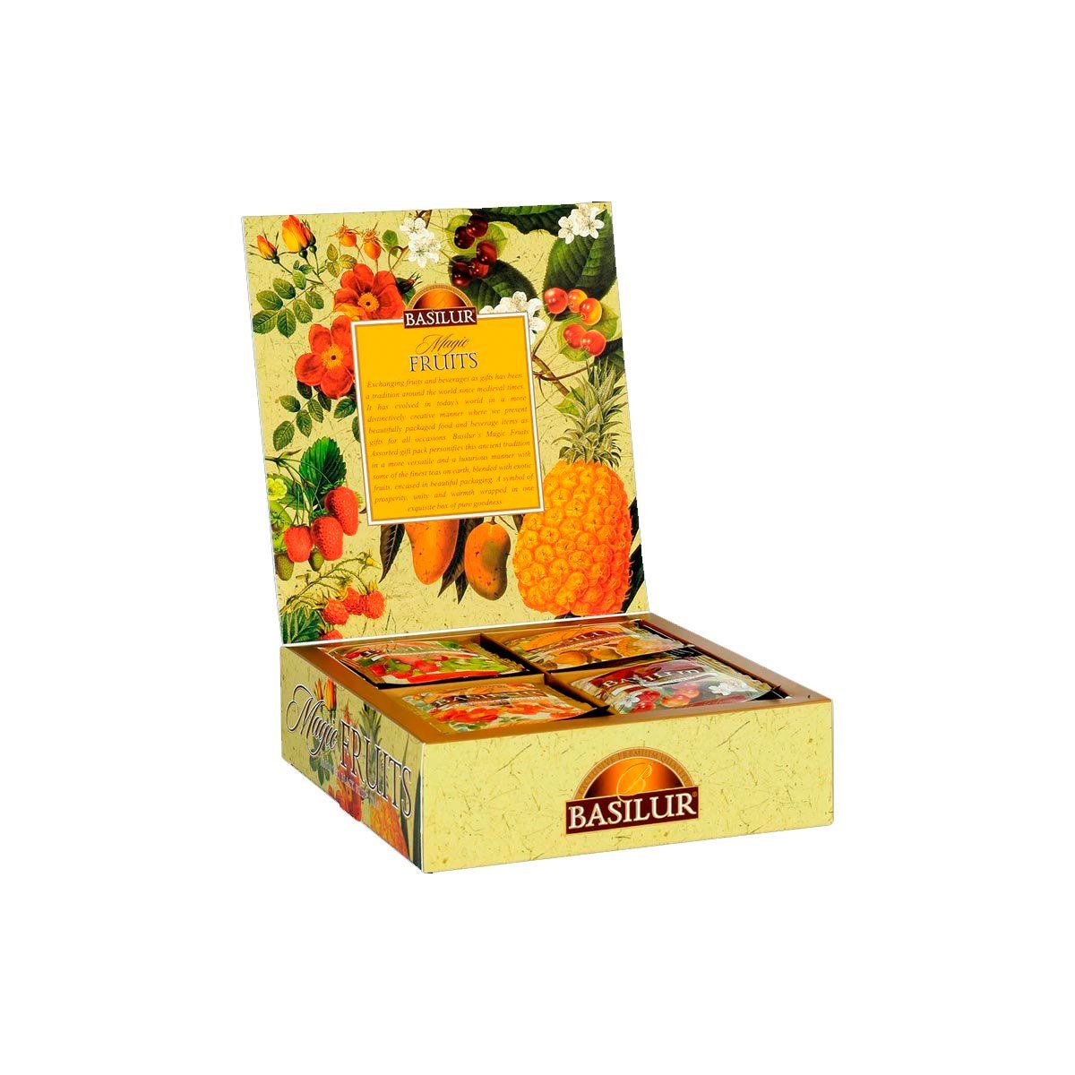 BASILUR - Te Negro Frutal Basilur Magic Fruits Caja 40 Bolsas BASILUR