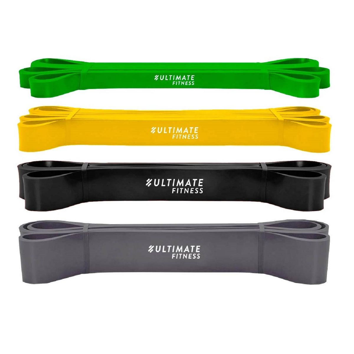ULTIMATE FITNESS - PACK 4 POWER BAND - BANDAS DE RESISTENCIA