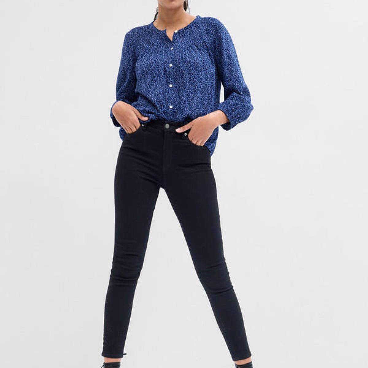 GAP - Jeans Legging Black Clermont Mujer  Negro Gap