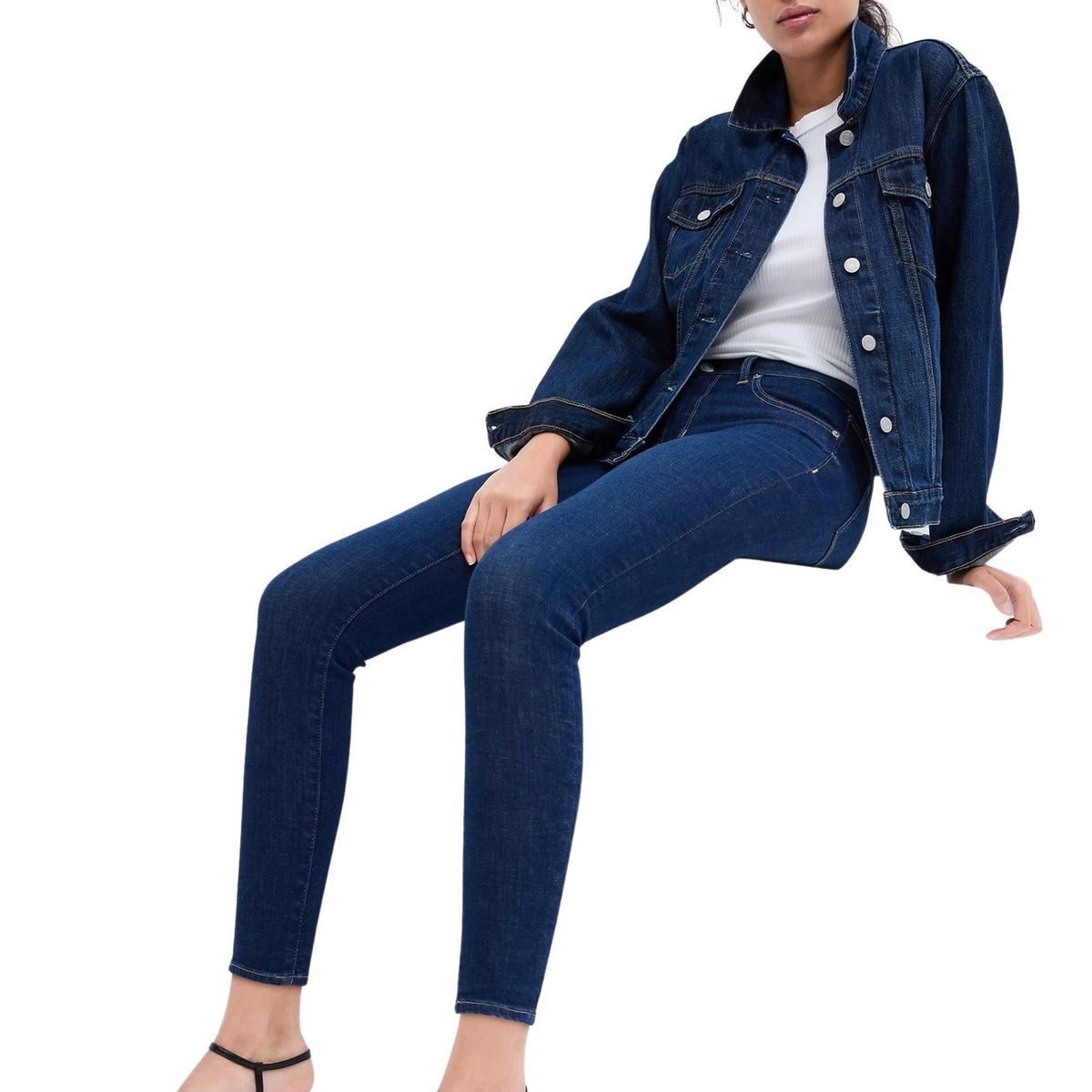 GAP - Jeans Legging Dark Willoughby Azul GAP