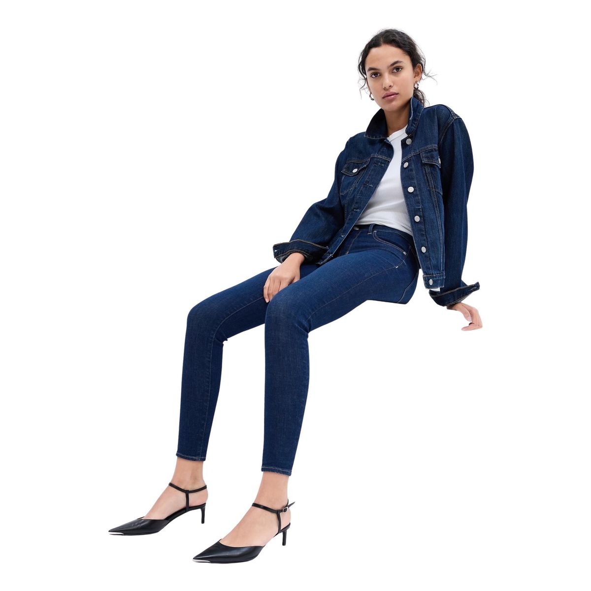 GAP - Jeans Legging Dark Willoughby Azul GAP