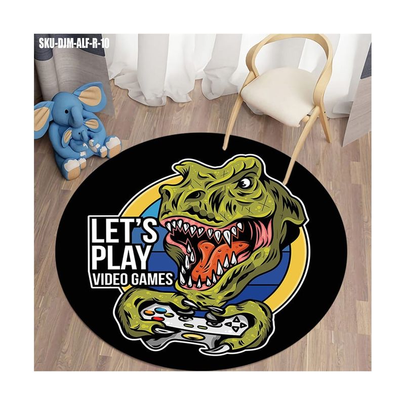 DEFF - Alfombra Gamer Redonda Rex