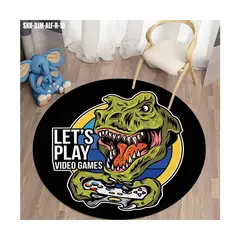 DEFF - Alfombra Gamer Redonda Rex