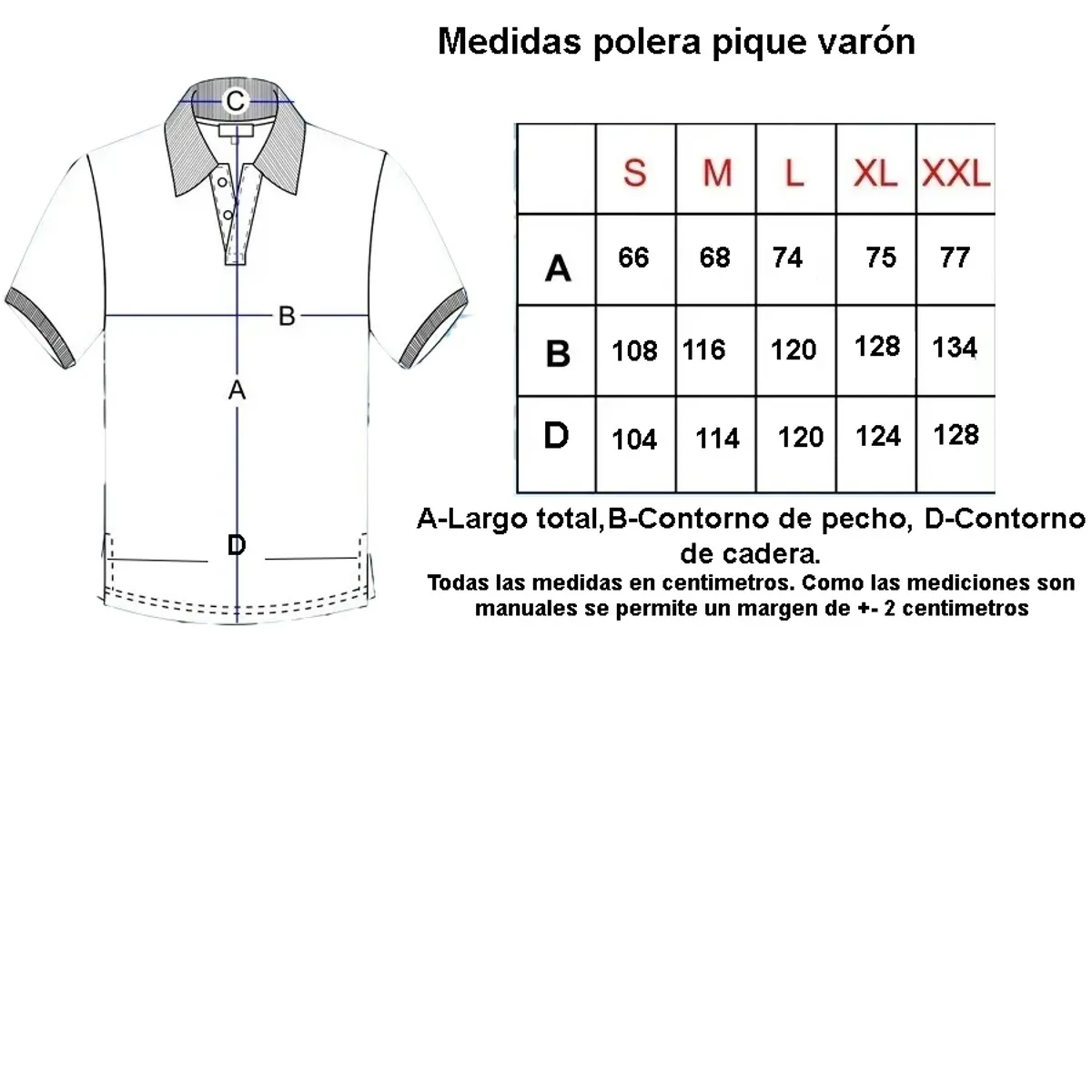 90 GRADOS - Polera Pique Hombre Manga Corta Roja