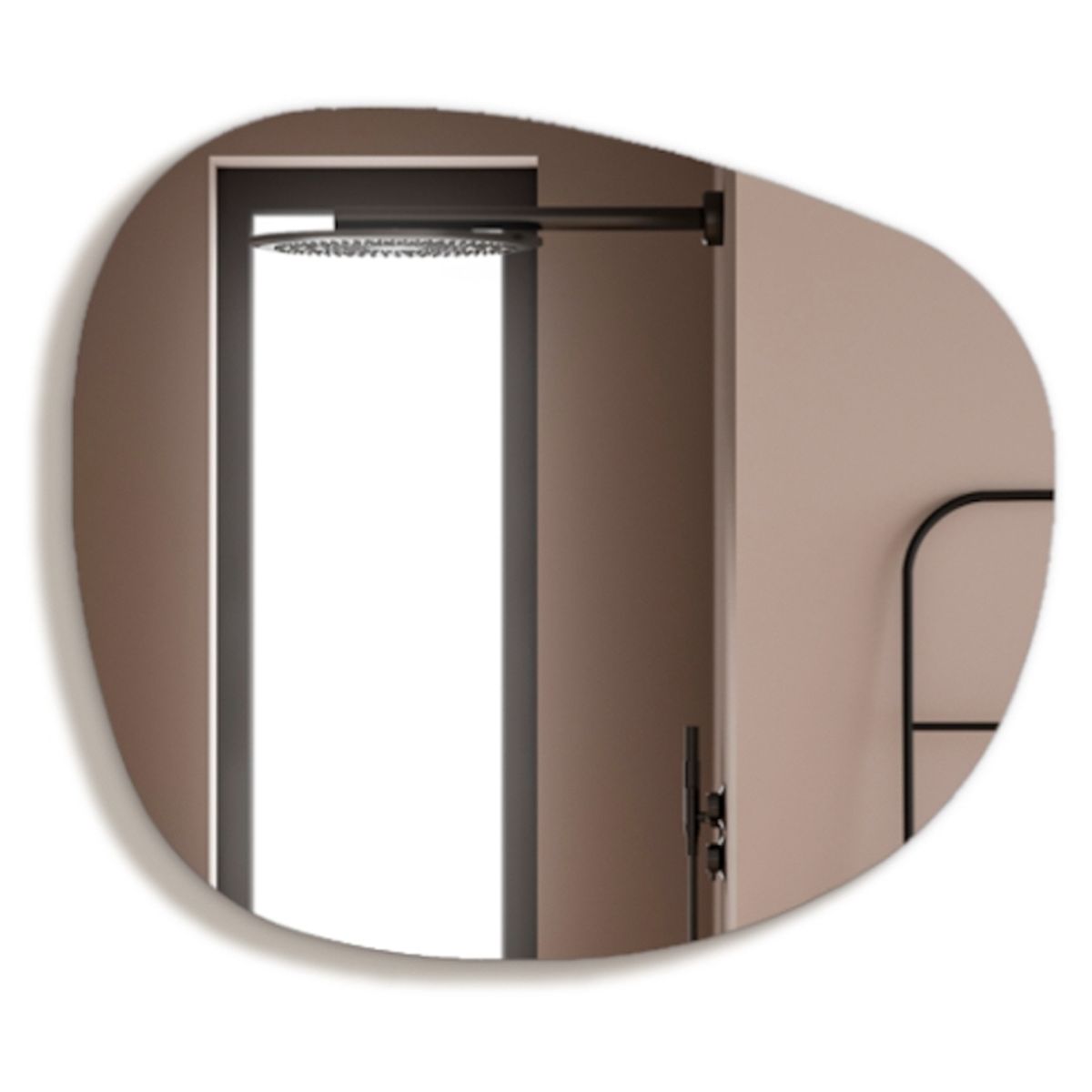 DELL ORTO - Espejo Belga orgánico con bastidor 81x94 cm - Cecita