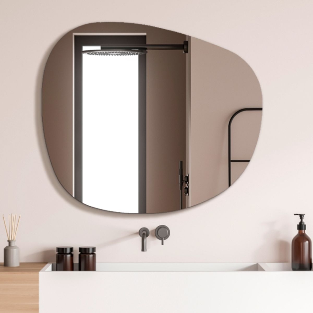 DELL ORTO - Espejo forma 60x70 cm con bastidor