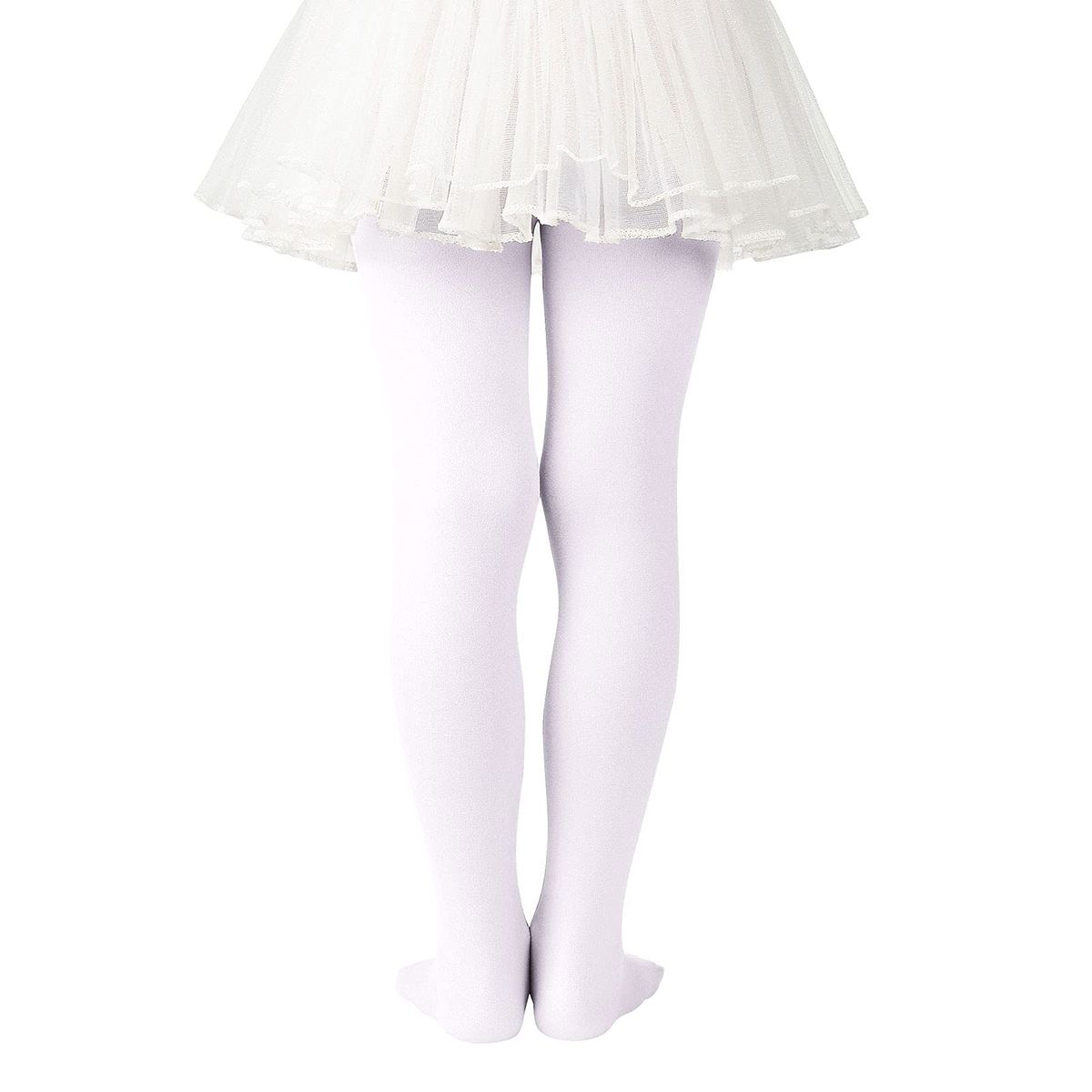 EVERSO - Pack2 Pantys Panties Blanca Y Piel Para Ballet Niña.