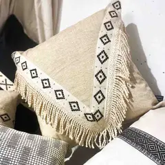 LIVING MARKET - Cojín Beige Boho 45x45