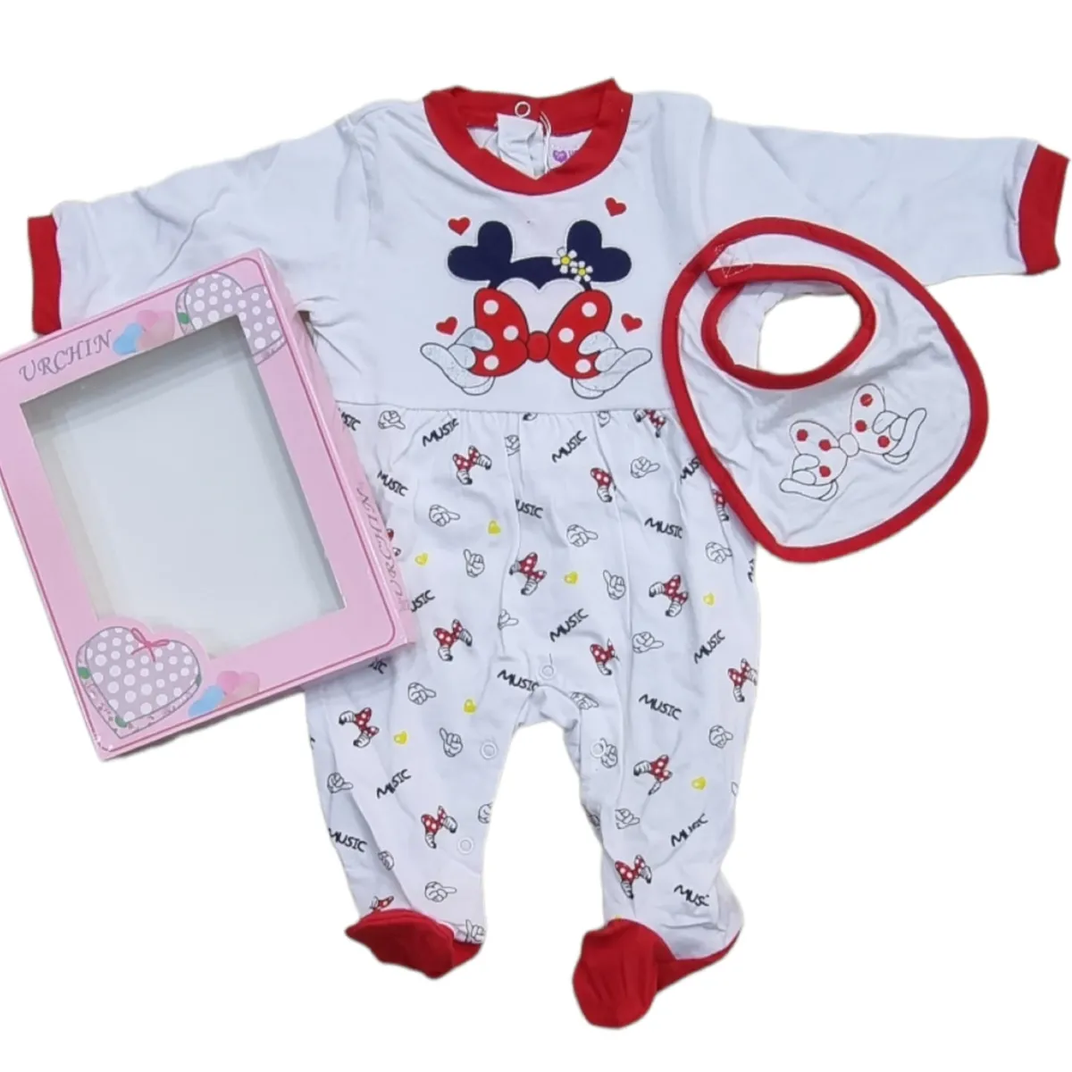 AGW - Osito Enterito Bebe Niña Algodon