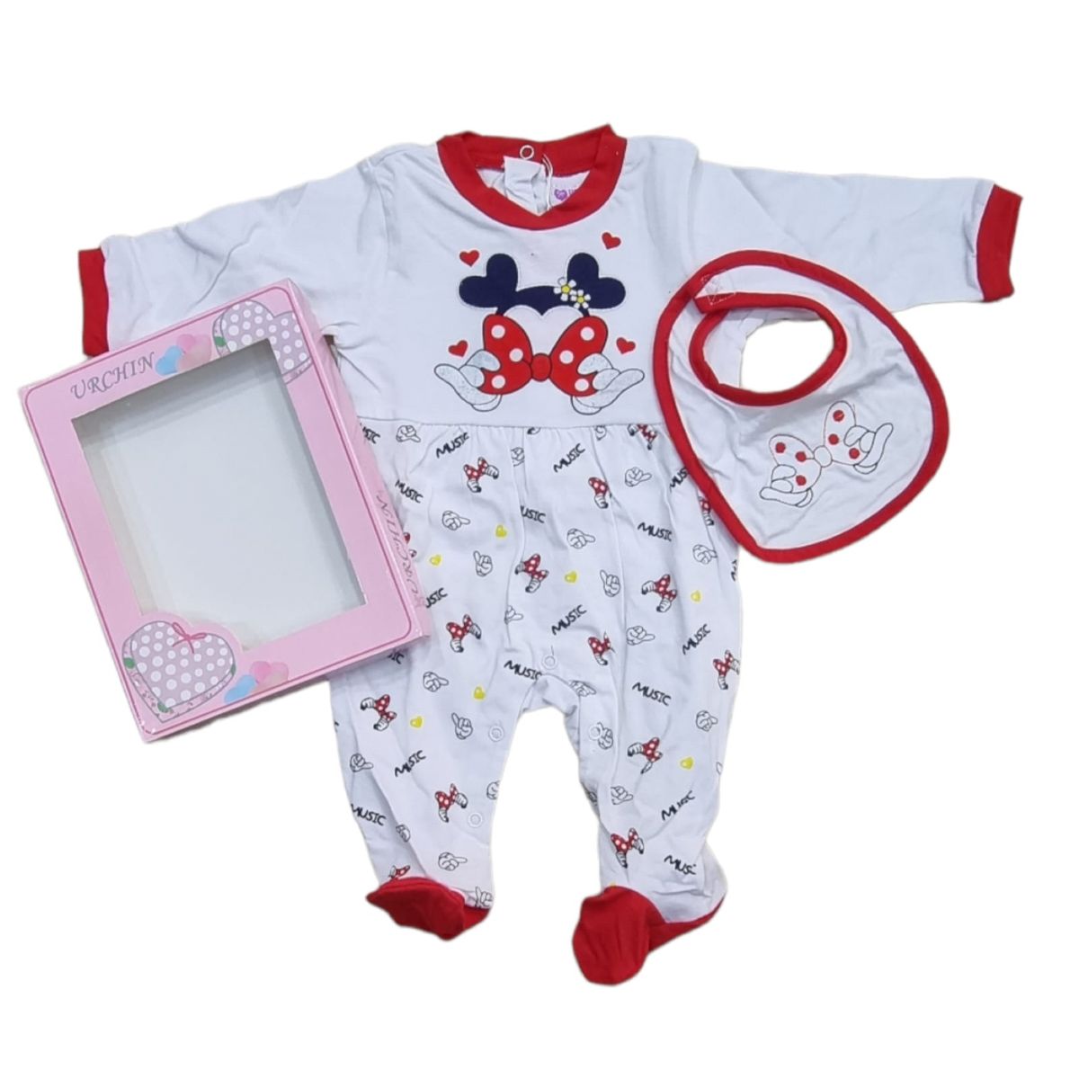 AGW - Osito Enterito Bebe Niña Algodon