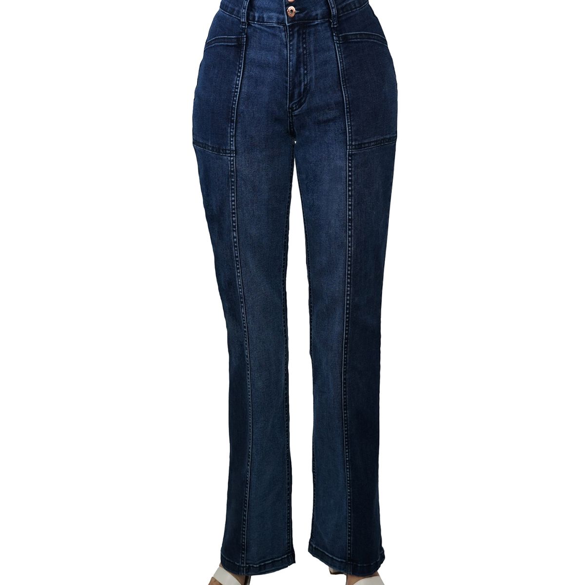 TENTATION - Jeans Wide Leg TA Bicolor