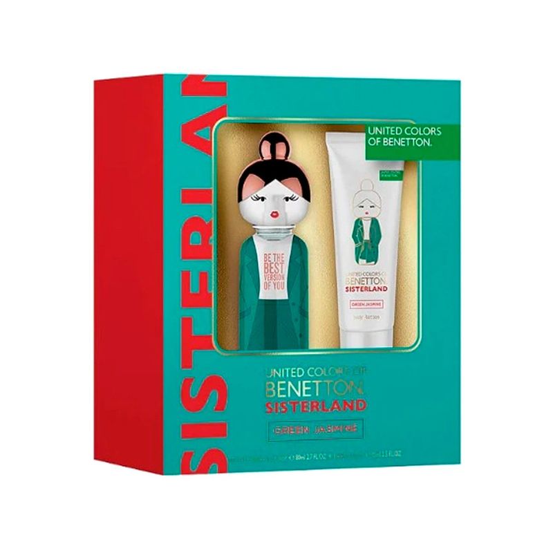 BENETTON - Sisterland Green Jasmine Edt 80ml+75ml B/L