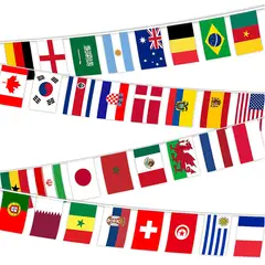 GENERICO - Banderines países Qatar 2022