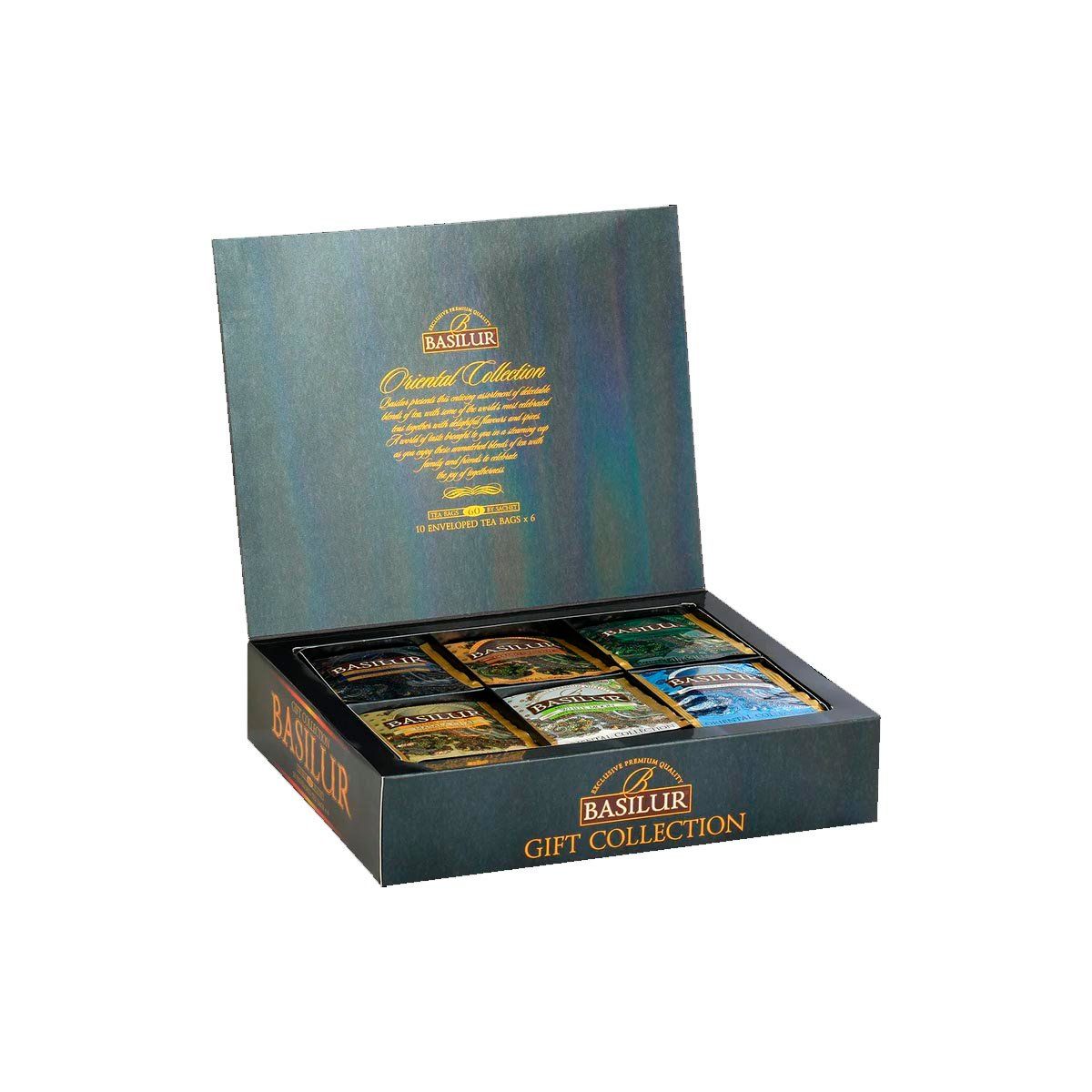 BASILUR - Te Negro Verde Basilur Oriental Collection Caja 60 Bolsas