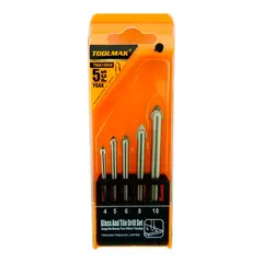 GENERICO - Set Brocas Punta Flecha Cerámica Vidrio 5 Pcs Tmk19908