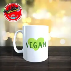 GENERICO - Taza Blanca Vegan - Friend Not Food