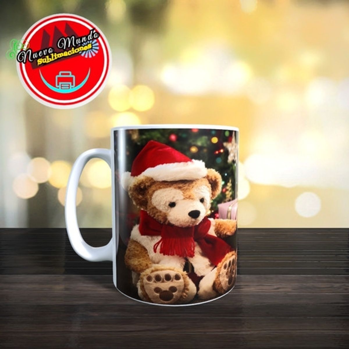 GENERICO - Taza Blanca De Navidad - Diseño Osos De Peluche